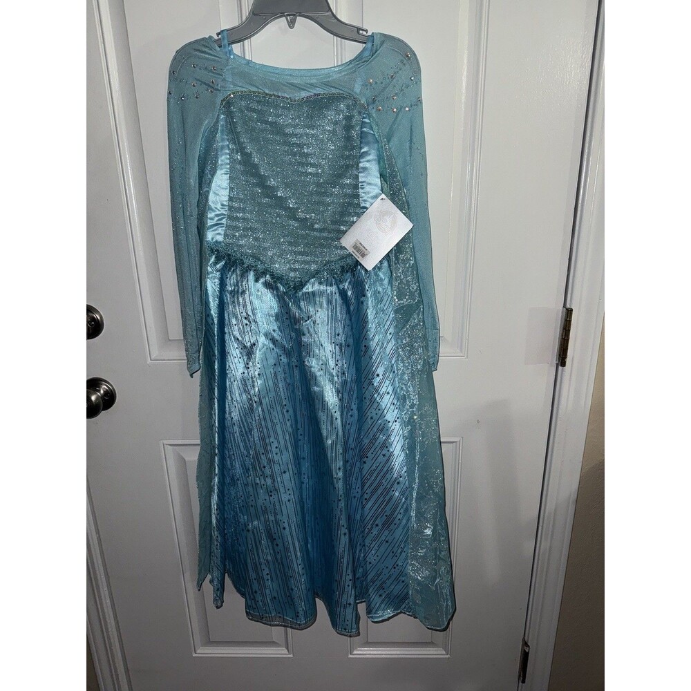 Disney Store Elsa Dress Halloween Costume Frozen Size 7/8 New with Tags FLAW